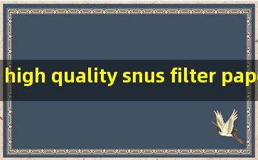 high quality snus filter paper